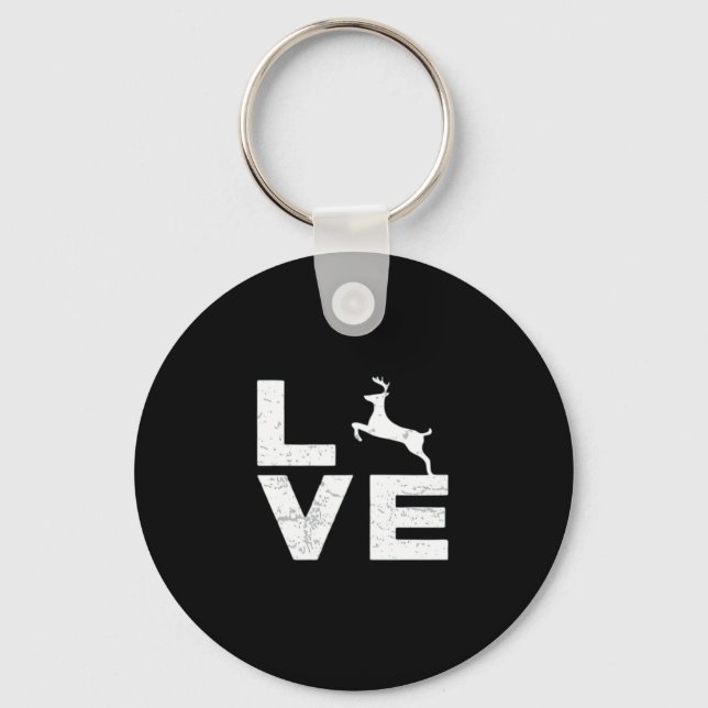 Llavero Awesome Deer Lover Trendy Aesthetic DesignKeychain (Anverso)