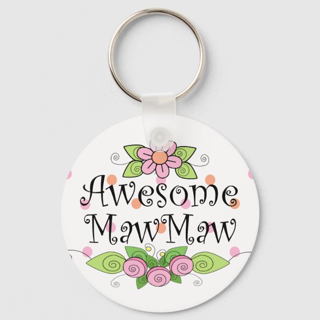 Llavero Awesome Maw Maw T-Shirt (Anverso)
