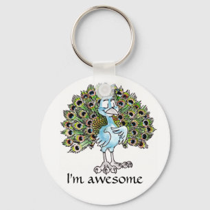Llavero Awesome Peacock Keychain