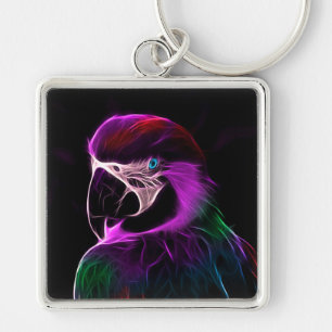 Llavero Awesome Plum Glow Parrot