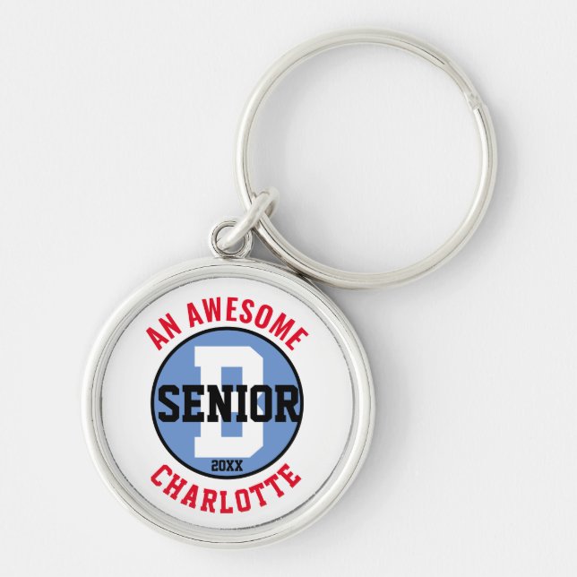 Llavero Awesome Senior Key Chain Red/Blue (Frente)