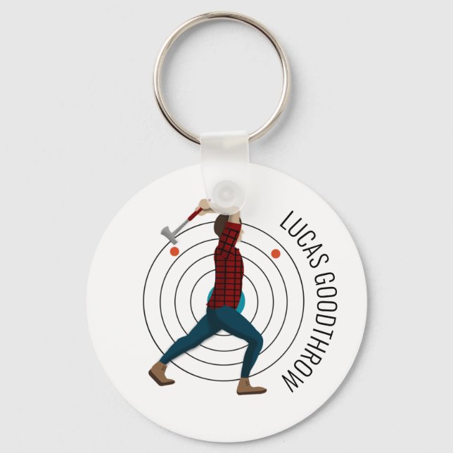 Llavero Ax Throwing (Anverso)