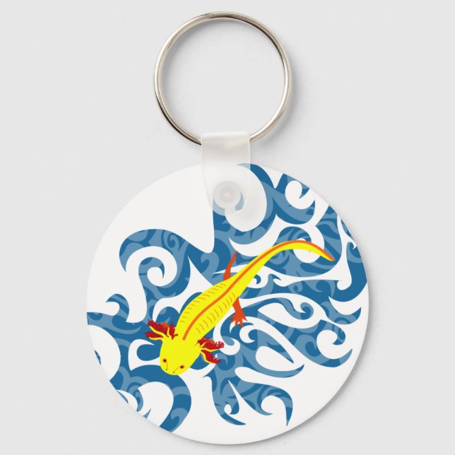 Llavero Axolotl amarillo en la Wassser (Anverso)