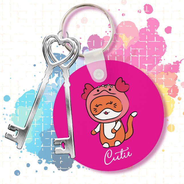 Llavero Axolotl Cat Personalizado Dulce Adorable (Subido por el creador)