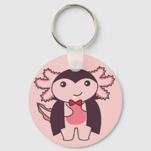Llavero Axolotl Halloween Cute Devil Vampire Disstume Keyc
