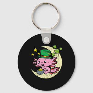 Llavero Axolotl Leprechaun Gorra St Patricks Day Shamrock