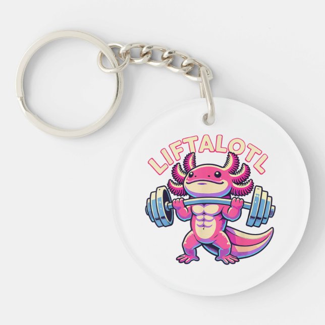 Llavero  Axolotl LEVANTALOTL (Frente)