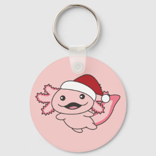Llavero Axolotl Merry Christmas Winter Keychain