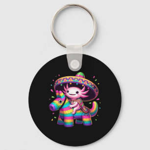 Llavero Axolotl Riding Pinata Cinco De Mayo Sombrero Ponch