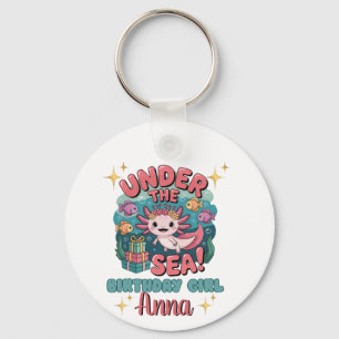 Llavero Axolotl Under the Sea Birthday Chica Cute Ocean