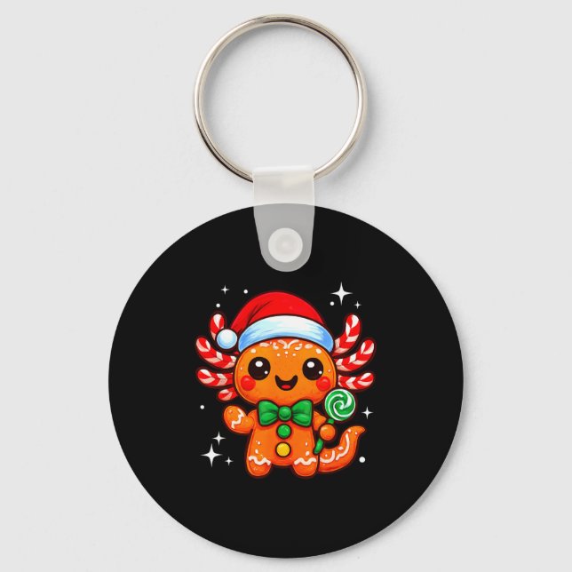 Llavero Axolotl Xmas Hat Santa Cute Funny Christmas Pajama (Anverso)