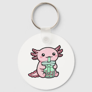 Llavero Axolotl y té de burbuja
