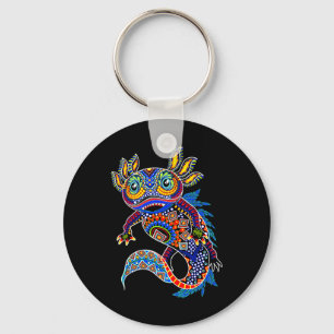 Llavero Axolott Art Aztec Mexicano Salamander México Cinco