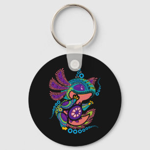 Llavero Axolott Art Aztec Mexicano Salamander México Cinco