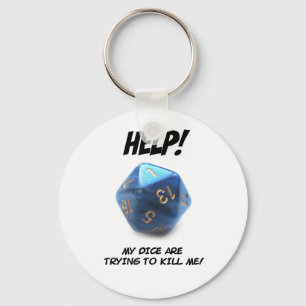 Llavero ¡Ayuda! ¡Mis dados están intentando matarme!