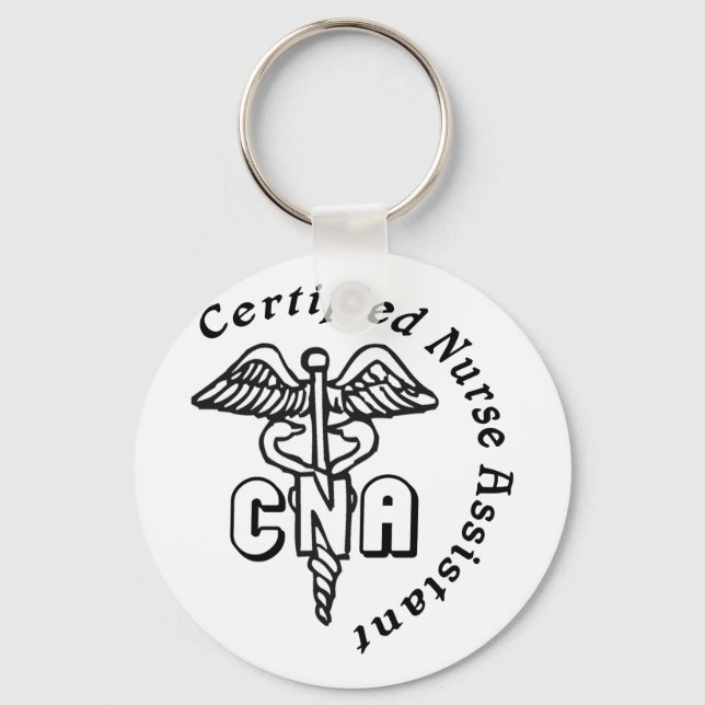 LLAVERO AYUDANTE CERTIFICADO DE ENFERMERÍA CADUCEUS CNA (Anverso)