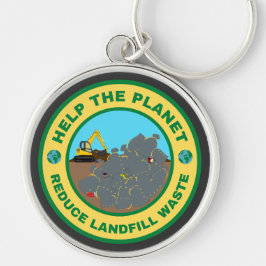 Llavero Ayudar al planeta a reducir los residuos de verted