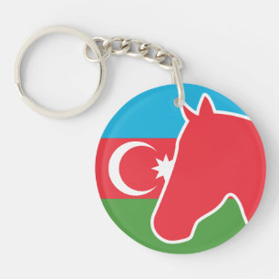Llavero Azerbaiyán Caballo Bandera Nacional Animal de Azer