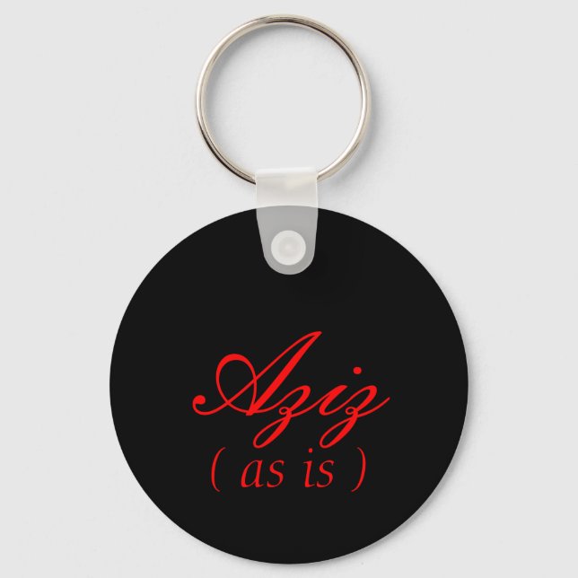 Llavero Aziz, (como está) (Anverso)