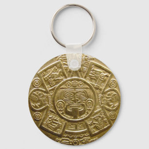 Llavero Aztec sun disc key chain