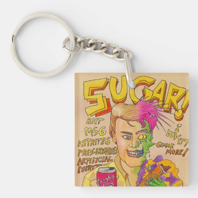 Llavero ¡Azúcar! (Frente)
