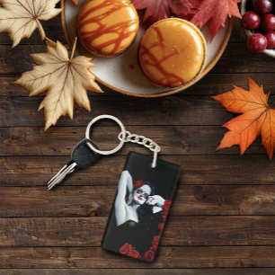 Llavero Azúcar Skull Roses Rojas Negro