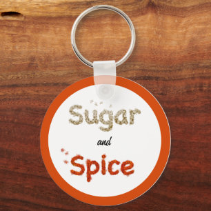 Llavero Azúcar y Paprika de especias personalizados