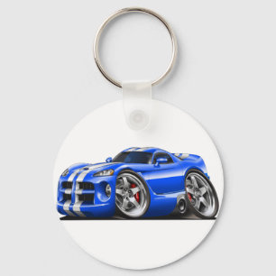 Llavero Azul/blanco de la víbora GTS
