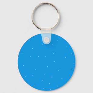 Llavero Azul con accesorios de puntos blancos para el pers