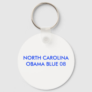 LLAVERO AZUL DE CAROLINA DEL NORTE 08 OBAMA