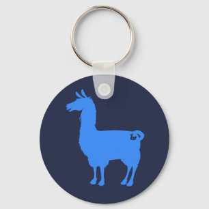 Llavero azul de la llama