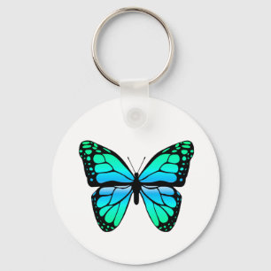 Llavero azul de la mariposa