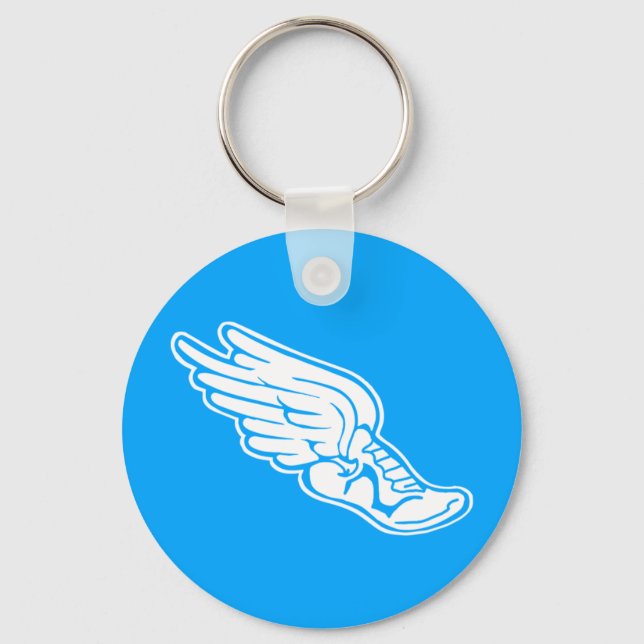 Llavero Azul de logotipo de pista (Anverso)