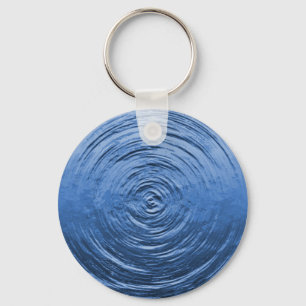 Llavero Azul de ripio de agua