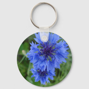 Llavero azul del Cornflower
