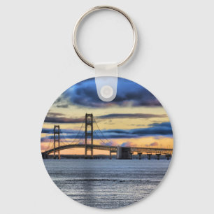 Llavero Azul del puente de Mackinac 1155