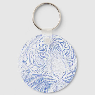 Llavero (azul) del tigre