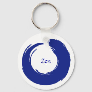 Llavero azul del zen