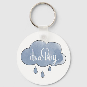 Llavero Azul es caligrafía de niño arte