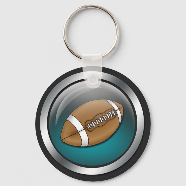 Llavero Azul : Fútbol : Keychain (Anverso)