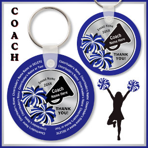 Llavero Azul, Negro, Regalos Baratos para Entrenadores de 