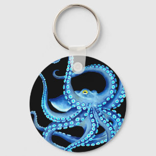 Llavero Azul Octopus Black