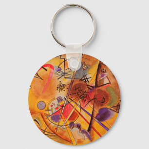 Llavero Azul rojo amarillo amarillo marrón de Kandinsky