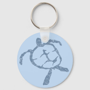 Llavero azul tortuga-oscuro