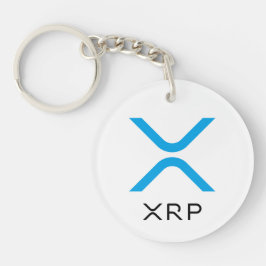 Llavero azul y negro de la ondulación de XRP del