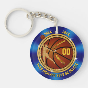 Llavero Azul y regalos personalizados oro del equipo de