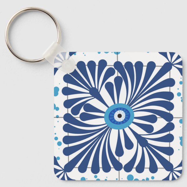 Llavero Azulejo (Ojo) (Anverso)