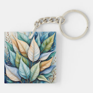 Llavero Azulejos de oro azul verde