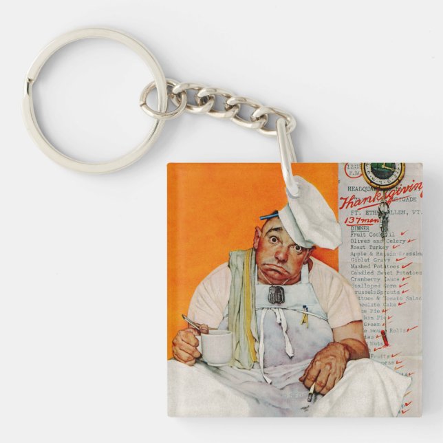 Llavero Azules del día de la acción de gracias (Frente)