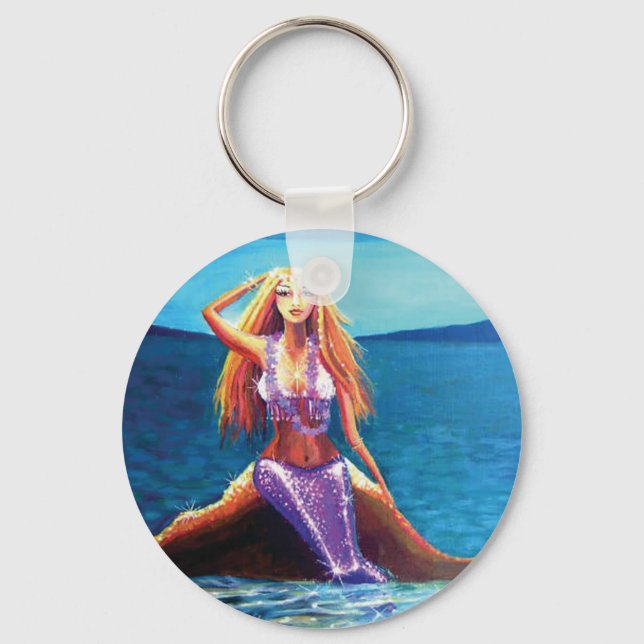 Llavero Azure Ocean - Mermaid Art Key Chain (Anverso)